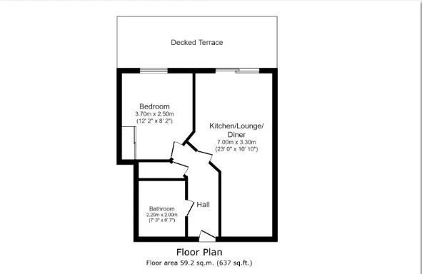 Flat 12 The Crescent, Portsmouth, Hampshire, PO1 3SY - image 5